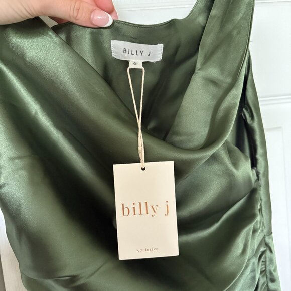 Olive Green Maxi Dress - Picture 5 of 6